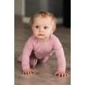 Newborn pink baby sleepsuit