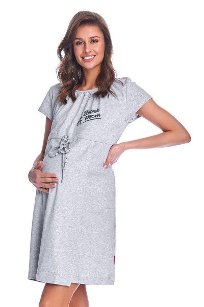Szara koszula nocna dla kobiet w ciąży II GATUNEK