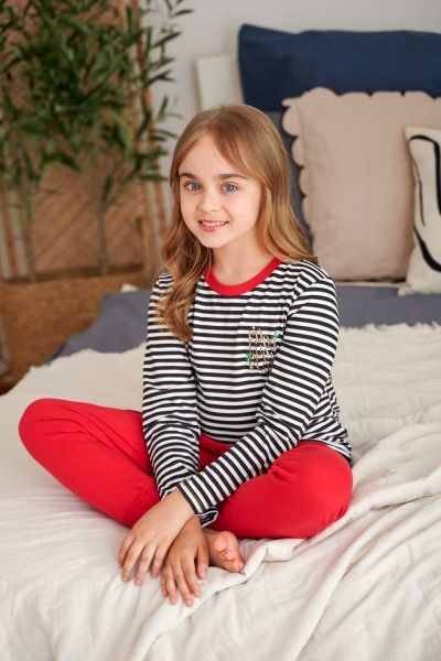 Red children's pajamas from GOOD LUCK CLUB