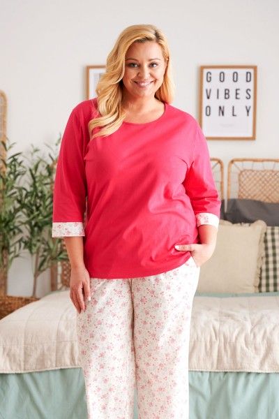Raspberry pyjamas plus size