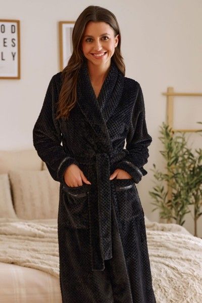 Black SOFT bathrobe