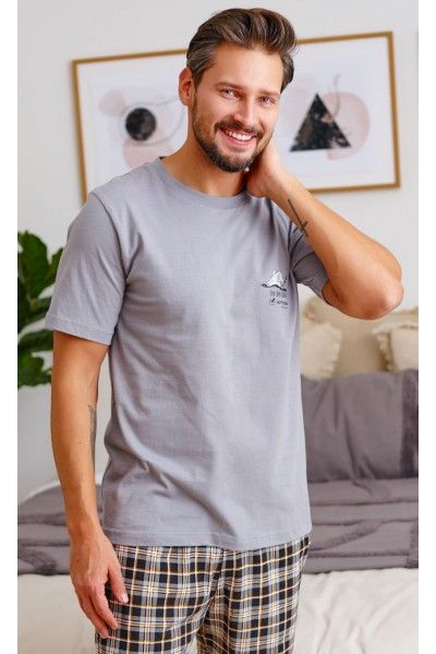 Męska koszulka z nadrukiem na piersi II GATUNEK