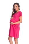 Best Mom - women's maternity nursing breastfeeding fuchsia nightdress